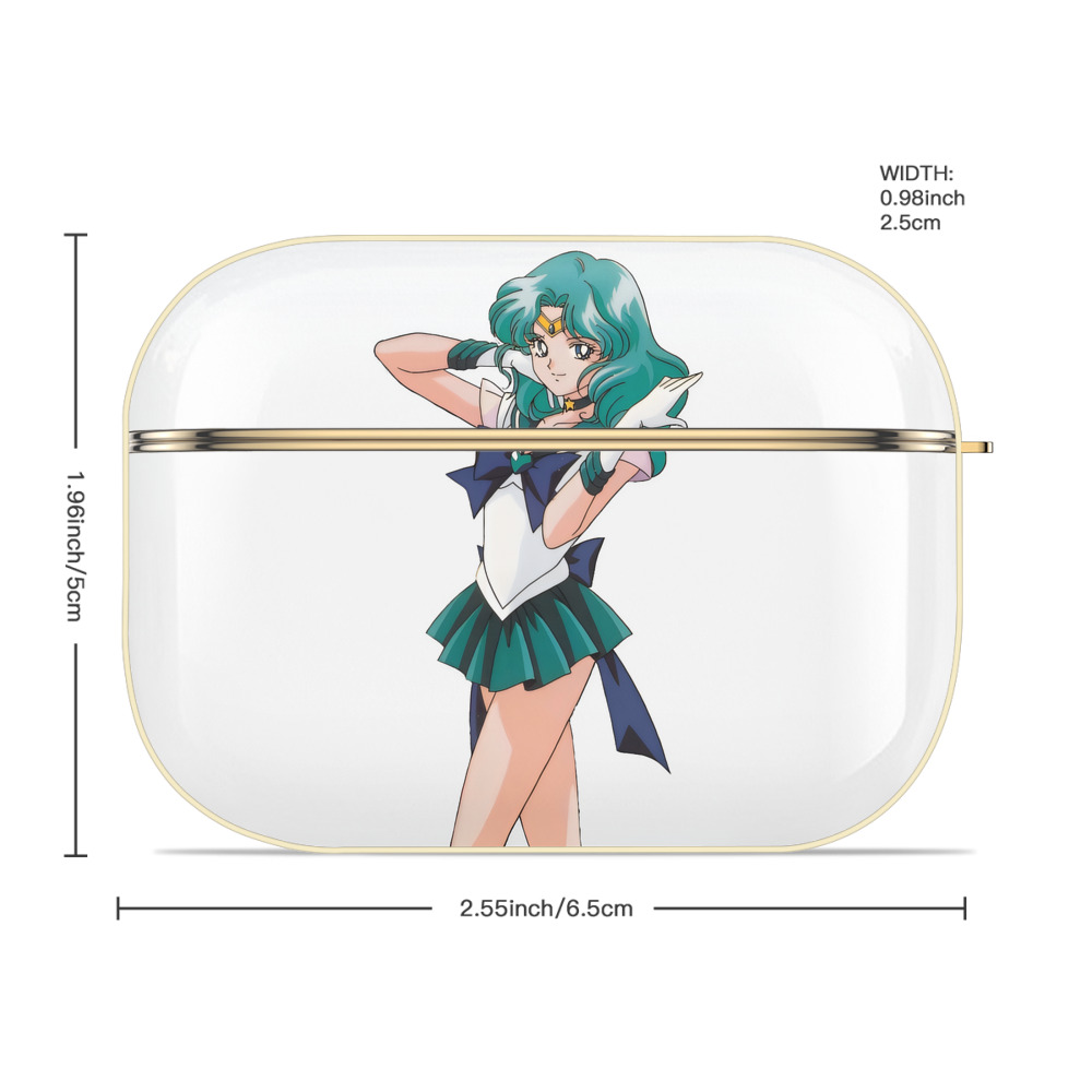 美少女戦士セーラームーン 海王 みちる（かいおう みちる） Sailor Moon Kaiou Michiru 【AirPods Pro用】ハードシェル保護ケース｜耐衝撃・防指紋・カラビナ付き商品仕様