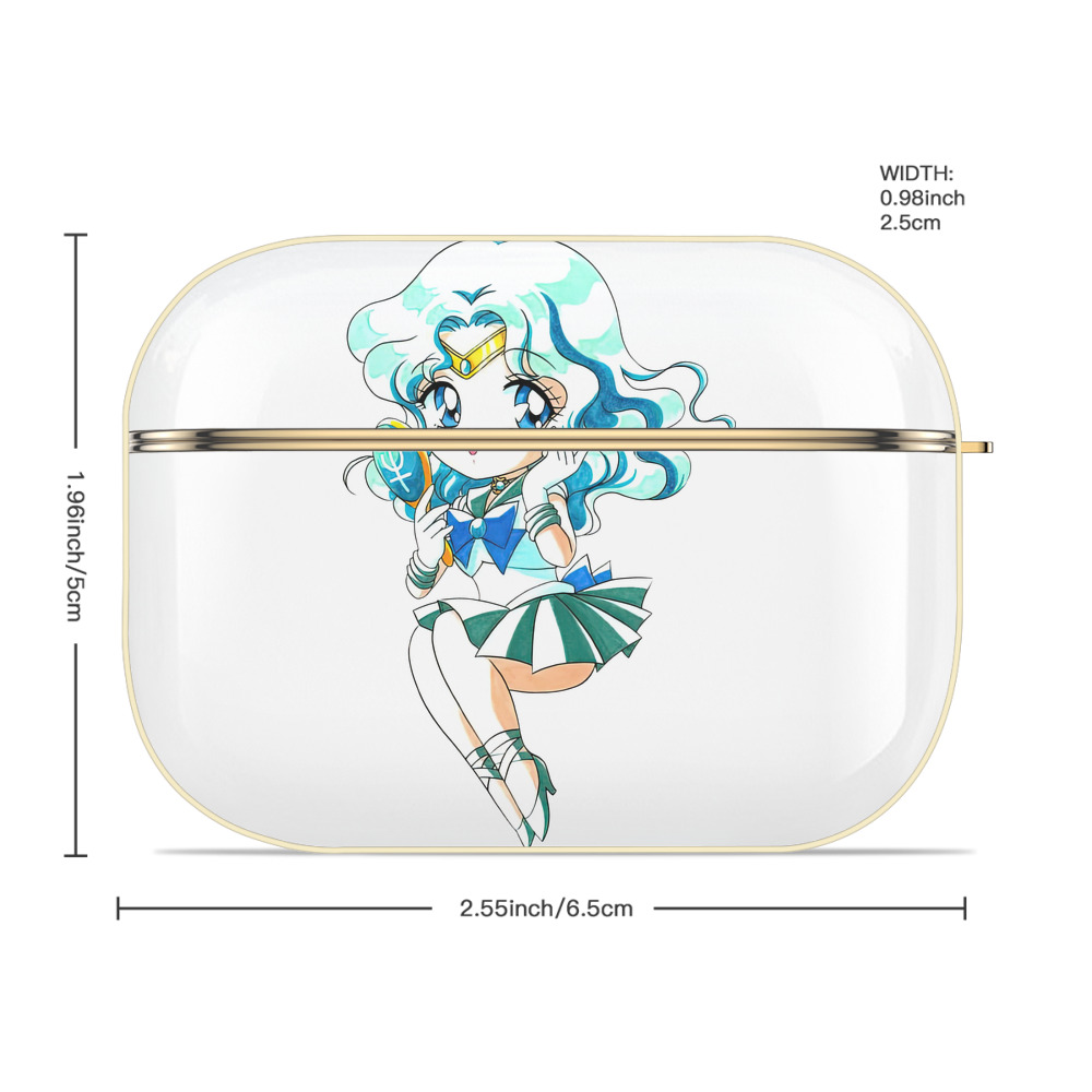 美少女戦士セーラームーン 海王 みちる（かいおう みちる） Sailor Moon Kaiou Michiru 【AirPods Pro用】ハードシェル保護ケース｜耐衝撃・防指紋・カラビナ付き商品仕様