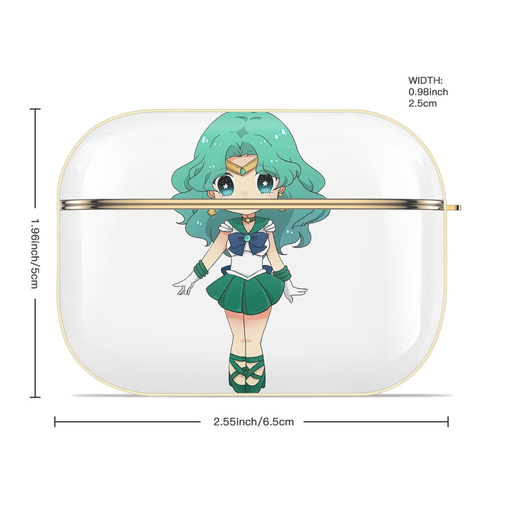 美少女戦士セーラームーン 海王 みちる（かいおう みちる） Sailor Moon Kaiou Michiru 【AirPods Pro用】ハードシェル保護ケース｜耐衝撃・防指紋・カラビナ付き商品仕様