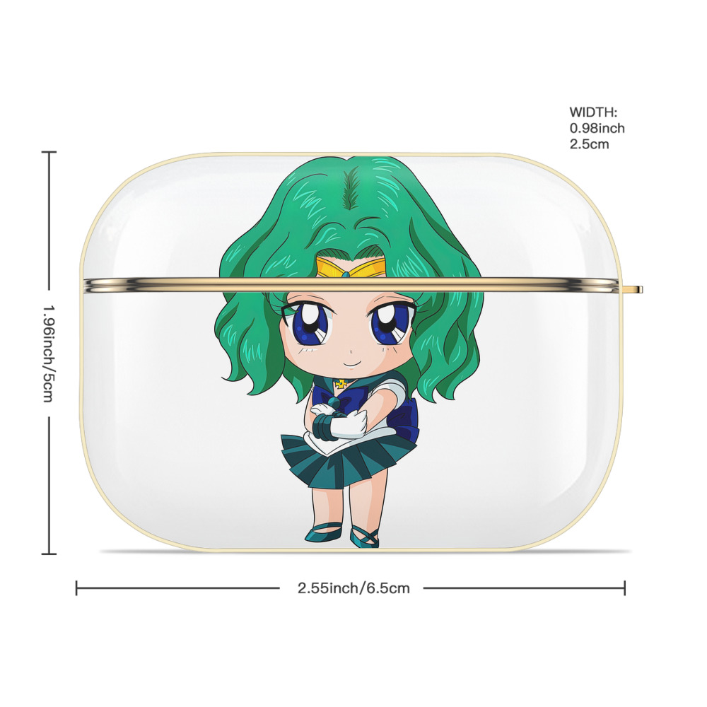 美少女戦士セーラームーン 海王 みちる（かいおう みちる） Sailor Moon Kaiou Michiru 【AirPods Pro用】ハードシェル保護ケース｜耐衝撃・防指紋・カラビナ付き商品仕様