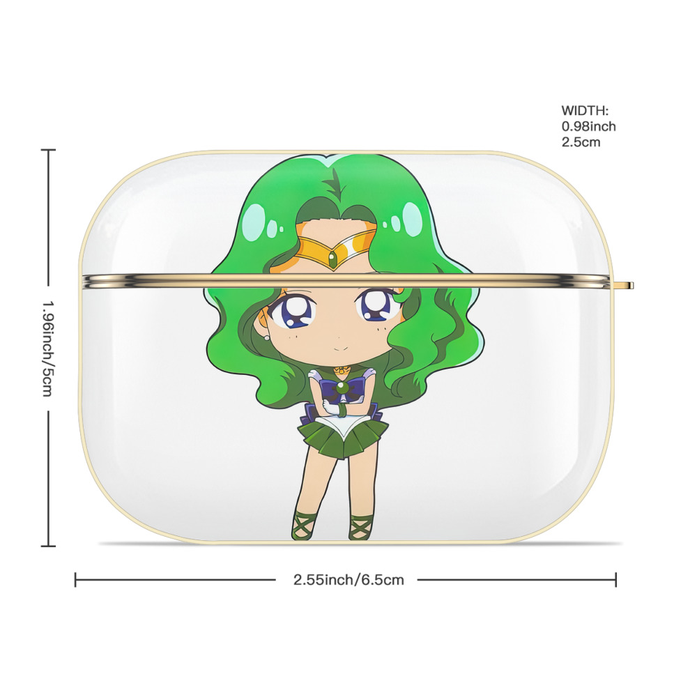 美少女戦士セーラームーン 海王 みちる（かいおう みちる） Sailor Moon Kaiou Michiru 【AirPods Pro用】ハードシェル保護ケース｜耐衝撃・防指紋・カラビナ付き商品仕様