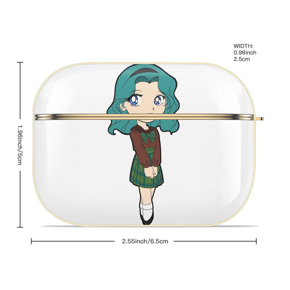 美少女戦士セーラームーン 海王 みちる（かいおう みちる） Sailor Moon Kaiou Michiru 【AirPods Pro用】ハードシェル保護ケース｜耐衝撃・防指紋・カラビナ付き商品仕様