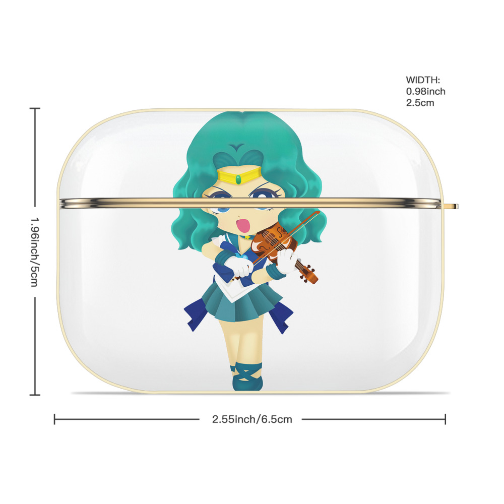 美少女戦士セーラームーン 海王 みちる（かいおう みちる） Sailor Moon Kaiou Michiru 【AirPods Pro用】ハードシェル保護ケース｜耐衝撃・防指紋・カラビナ付き商品仕様