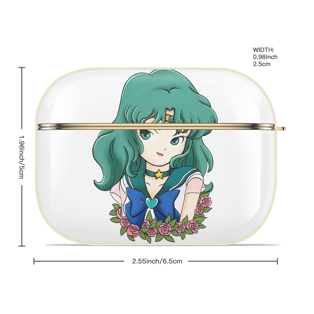 美少女戦士セーラームーン 海王 みちる（かいおう みちる） Sailor Moon Kaiou Michiru 【AirPods Pro用】ハードシェル保護ケース｜耐衝撃・防指紋・カラビナ付き商品仕様