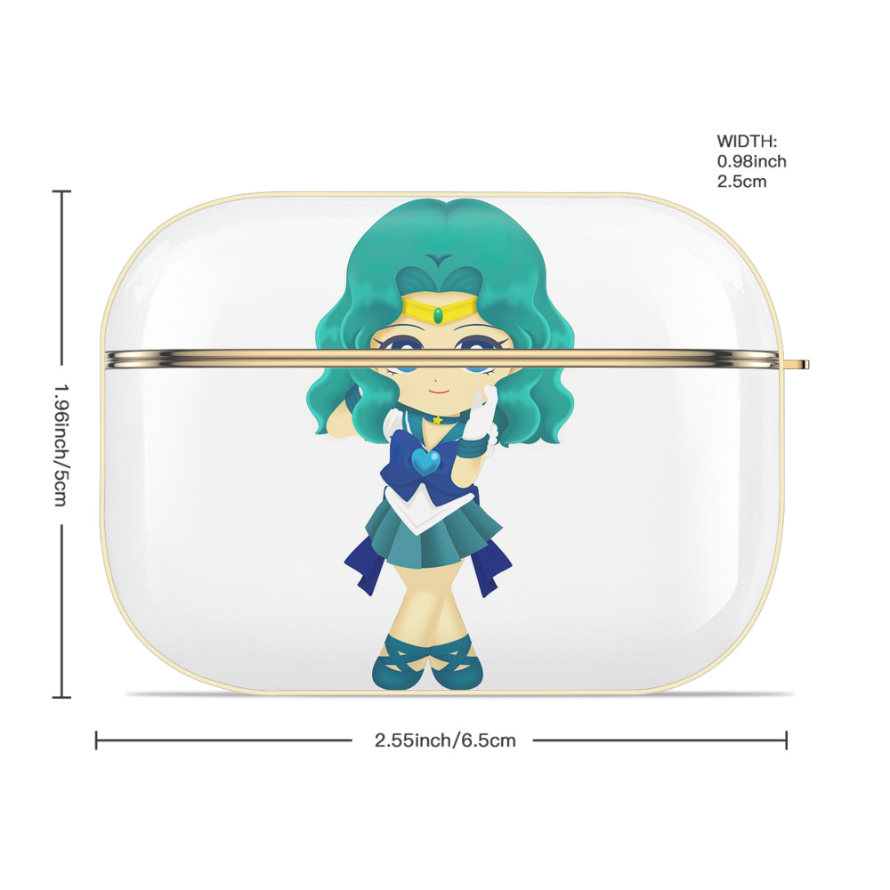 美少女戦士セーラームーン 海王 みちる（かいおう みちる） Sailor Moon Kaiou Michiru 【AirPods Pro用】ハードシェル保護ケース｜耐衝撃・防指紋・カラビナ付き商品仕様