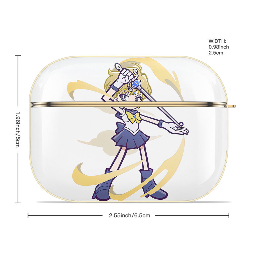 美少女戦士セーラームーン 天王はるか Sailor Moon Tenoh Haruka 【AirPods Pro用】ハードシェル保護ケース｜耐衝撃・防指紋・カラビナ付き商品仕様