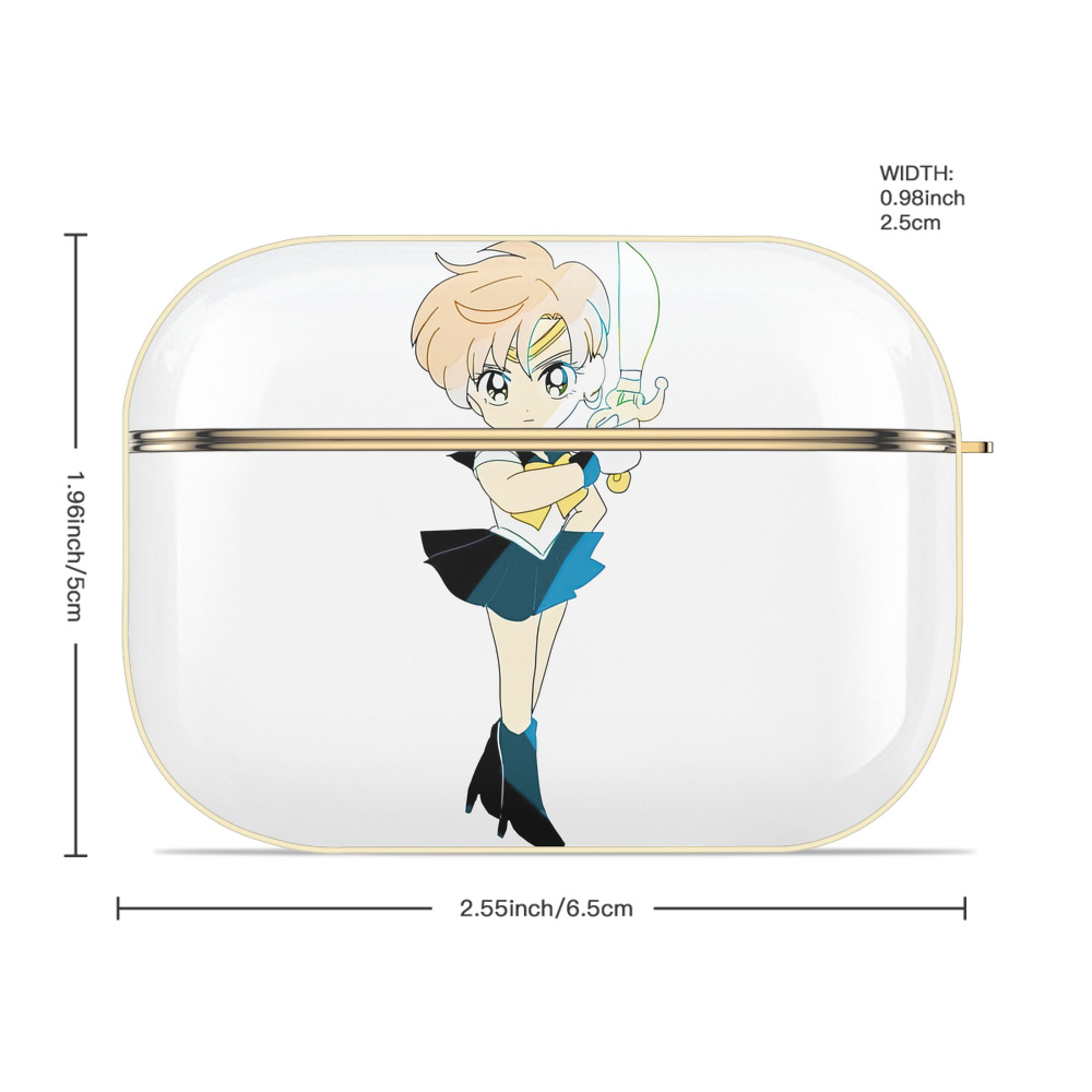 美少女戦士セーラームーン 天王はるか Sailor Moon Tenoh Haruka 【AirPods Pro用】ハードシェル保護ケース｜耐衝撃・防指紋・カラビナ付き商品仕様