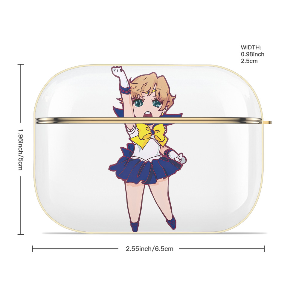 美少女戦士セーラームーン 天王はるか Sailor Moon Tenoh Haruka 【AirPods Pro用】ハードシェル保護ケース｜耐衝撃・防指紋・カラビナ付き商品仕様