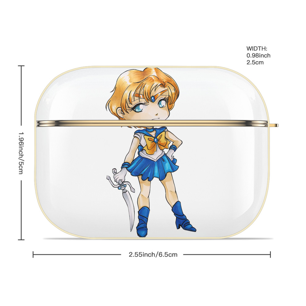 美少女戦士セーラームーン 天王はるか Sailor Moon Tenoh Haruka 【AirPods Pro用】ハードシェル保護ケース｜耐衝撃・防指紋・カラビナ付き商品仕様