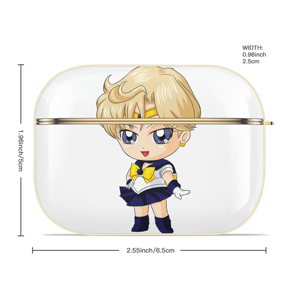美少女戦士セーラームーン 天王はるか Sailor Moon Tenoh Haruka 【AirPods Pro用】ハードシェル保護ケース｜耐衝撃・防指紋・カラビナ付き商品仕様
