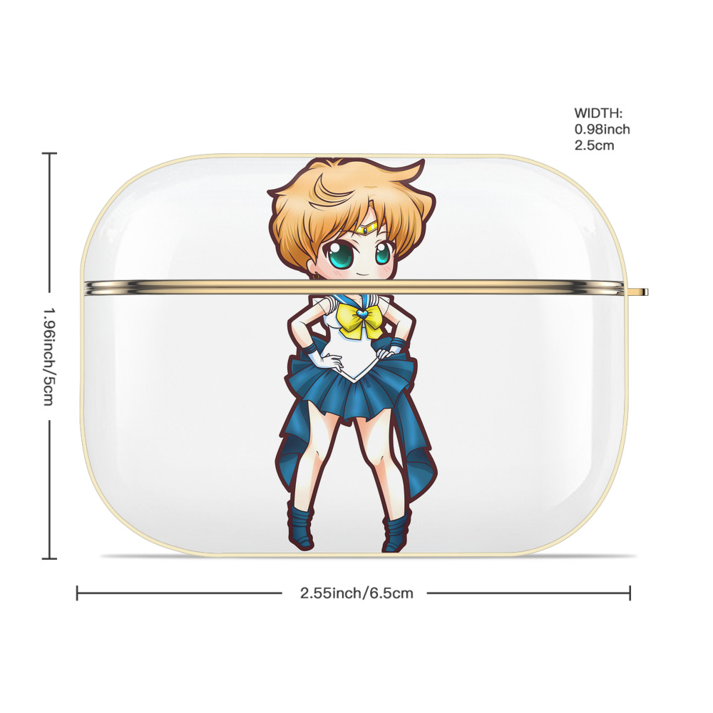 美少女戦士セーラームーン 天王はるか Sailor Moon Tenoh Haruka 【AirPods Pro用】ハードシェル保護ケース｜耐衝撃・防指紋・カラビナ付き商品仕様