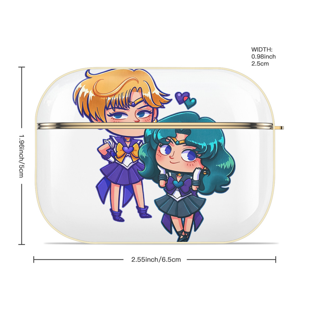 美少女戦士セーラームーン 天王はるか Sailor Moon Tenoh Haruka 【AirPods Pro用】ハードシェル保護ケース｜耐衝撃・防指紋・カラビナ付き商品仕様