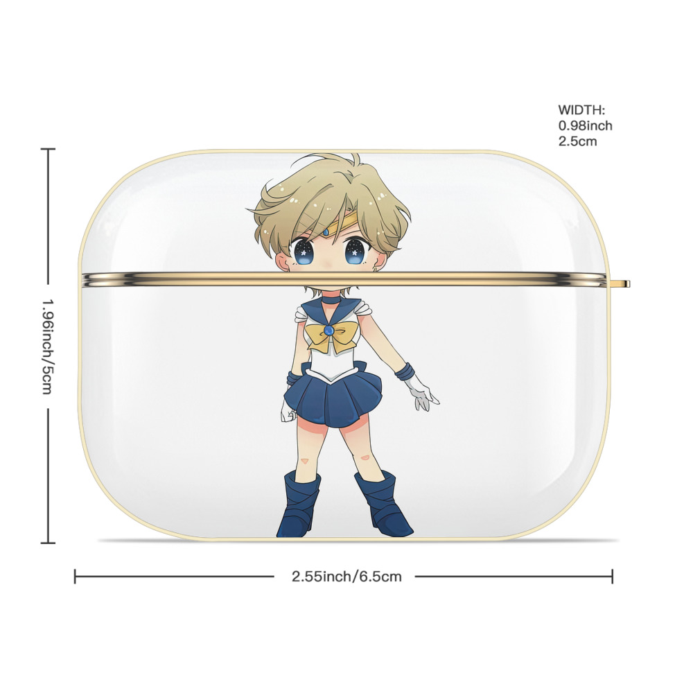 美少女戦士セーラームーン 天王はるか Sailor Moon Tenoh Haruka 【AirPods Pro用】ハードシェル保護ケース｜耐衝撃・防指紋・カラビナ付き商品仕様