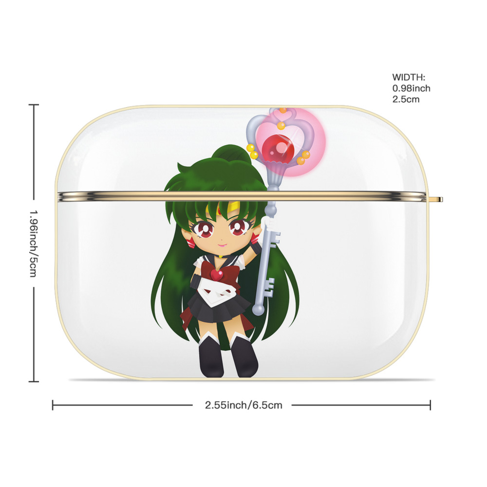 美少女戦士セーラームーン 冥王せつな Sailor Moon Meiou Setsuna 【AirPods Pro用】ハードシェル保護ケース｜耐衝撃・防指紋・カラビナ付き商品仕様