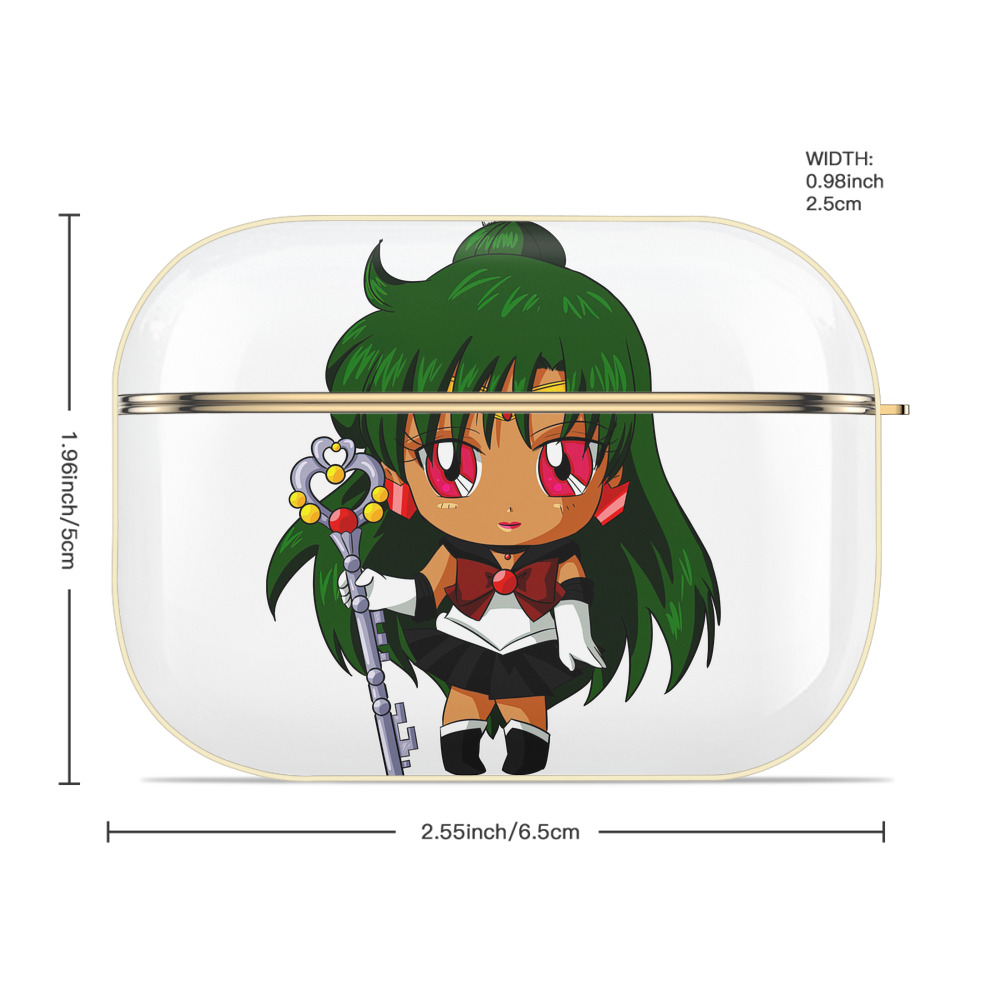 美少女戦士セーラームーン 冥王せつな Sailor Moon Meiou Setsuna 【AirPods Pro用】ハードシェル保護ケース｜耐衝撃・防指紋・カラビナ付き商品仕様