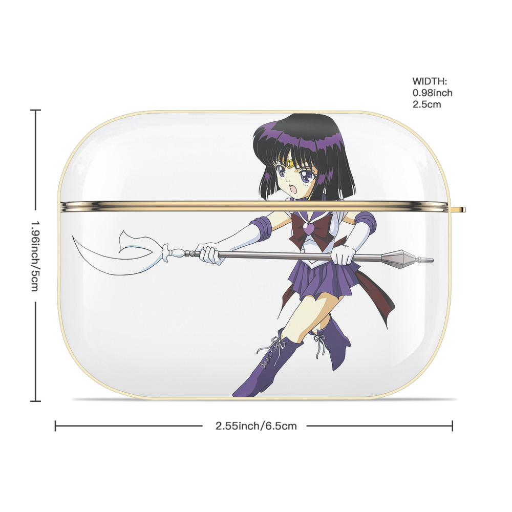 美少女戦士セーラームーン 土萠ほたる Sailor Moon Tomoe Hotaru （セーラーサターン；Sailor Saturn） 【AirPods Pro用】ハードシェル保護ケース｜耐衝撃・防指紋・カラビナ付き商品仕様