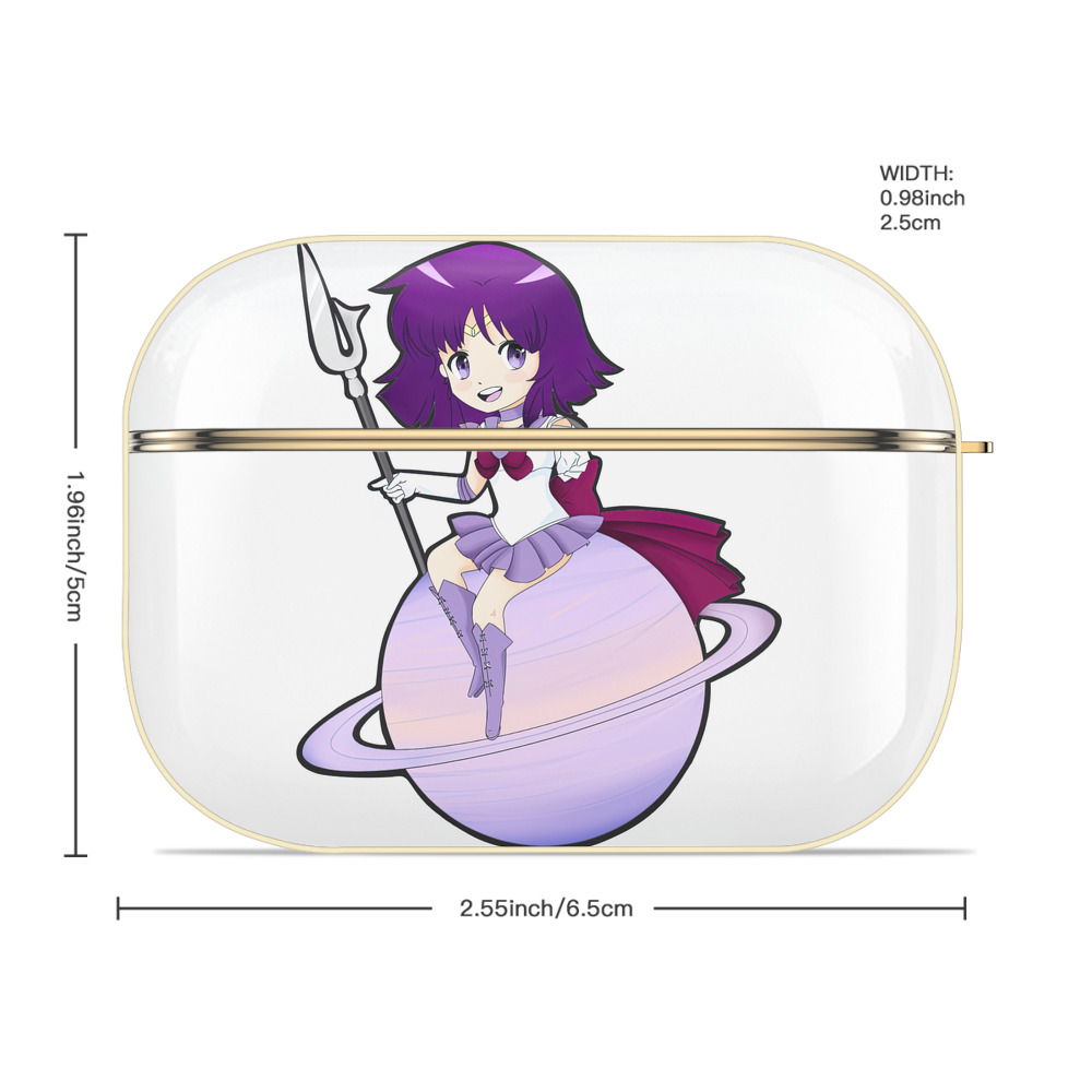 美少女戦士セーラームーン 土萠ほたる Sailor Moon Tomoe Hotaru （セーラーサターン；Sailor Saturn） 【AirPods Pro用】ハードシェル保護ケース｜耐衝撃・防指紋・カラビナ付き商品仕様