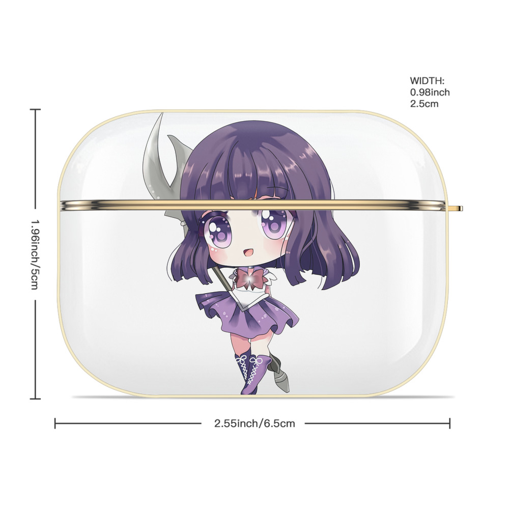 美少女戦士セーラームーン 土萠ほたる Sailor Moon Tomoe Hotaru （セーラーサターン；Sailor Saturn） 【AirPods Pro用】ハードシェル保護ケース｜耐衝撃・防指紋・カラビナ付き商品仕様