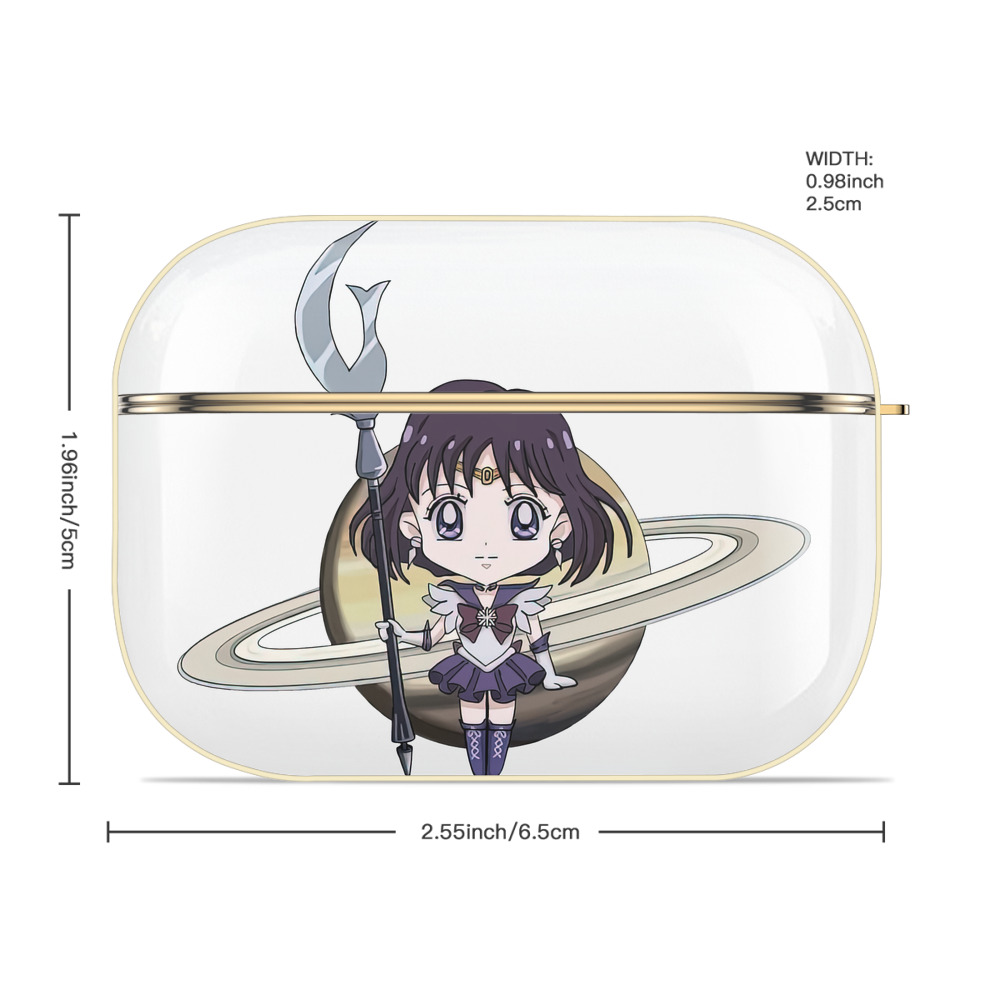 美少女戦士セーラームーン 土萠ほたる Sailor Moon Tomoe Hotaru （セーラーサターン；Sailor Saturn） 【AirPods Pro用】ハードシェル保護ケース｜耐衝撃・防指紋・カラビナ付き商品仕様