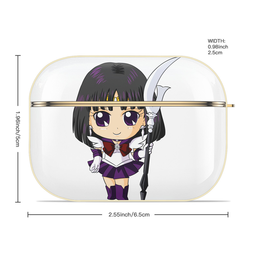 美少女戦士セーラームーン 土萠ほたる Sailor Moon Tomoe Hotaru （セーラーサターン；Sailor Saturn） 【AirPods Pro用】ハードシェル保護ケース｜耐衝撃・防指紋・カラビナ付き商品仕様