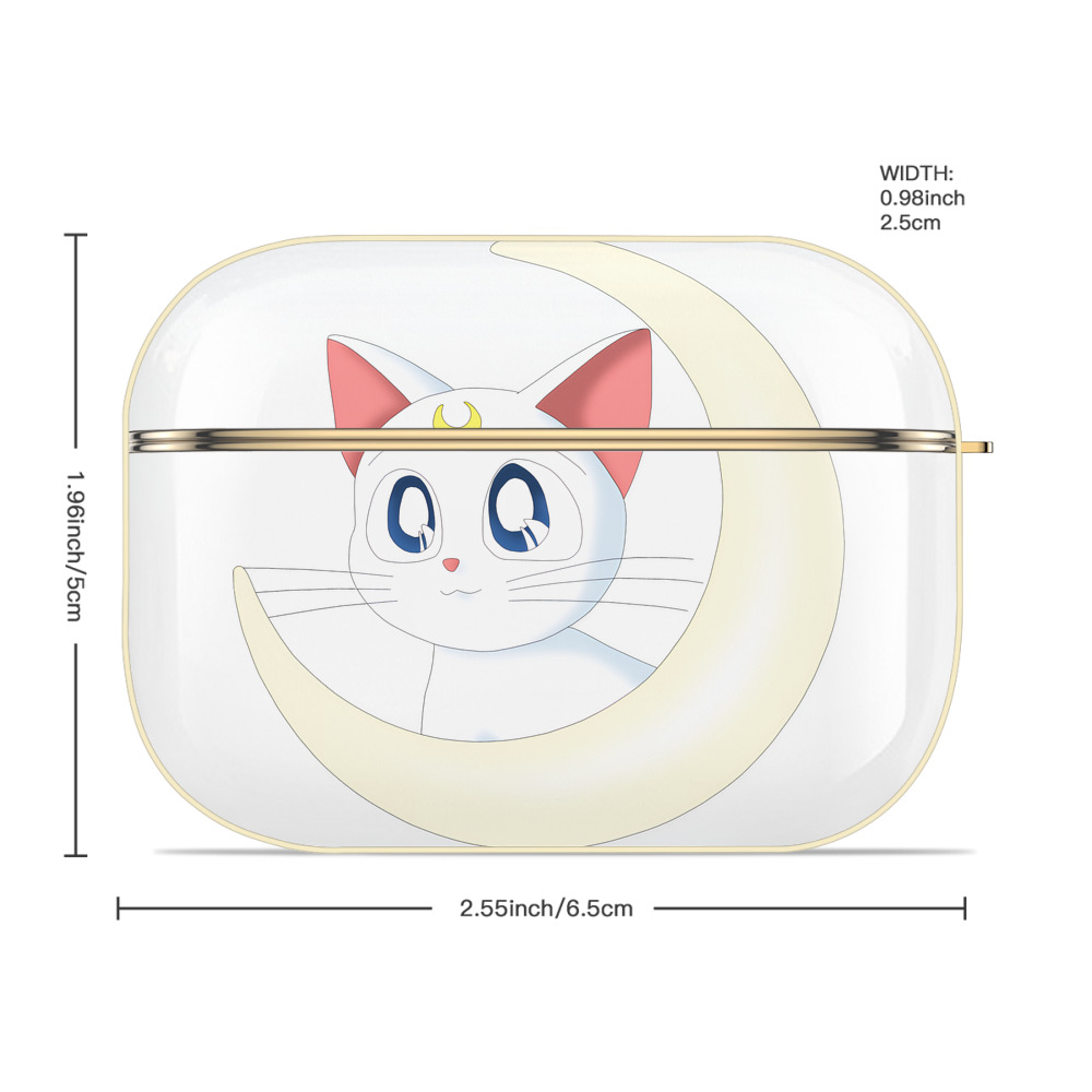 美少女戦士セーラームーン Sailor Moon 【AirPods Pro用】ハードシェル保護ケース｜耐衝撃・防指紋・カラビナ付き商品仕様