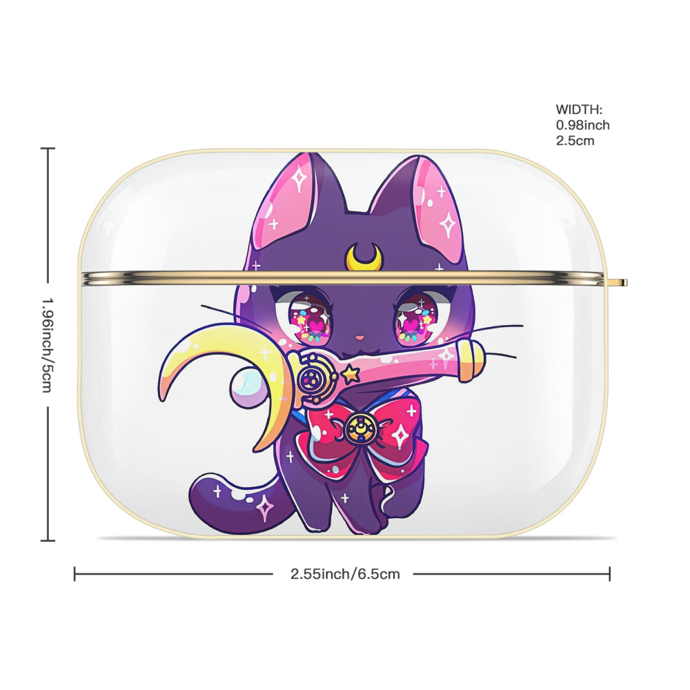 美少女戦士セーラームーン Sailor Moon 【AirPods Pro用】ハードシェル保護ケース｜耐衝撃・防指紋・カラビナ付き商品仕様