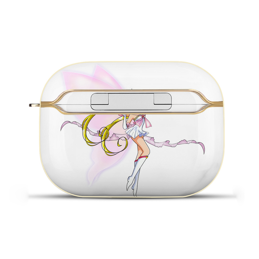 （画像用） 美少女戦士セーラームーン 月野 うさぎ つきの うさぎ Sailor Moon Tsukino Usagi 【AirPods Pro用】ハードシェル保護ケース｜耐衝撃・防指紋・カラビナ付き商品仕様