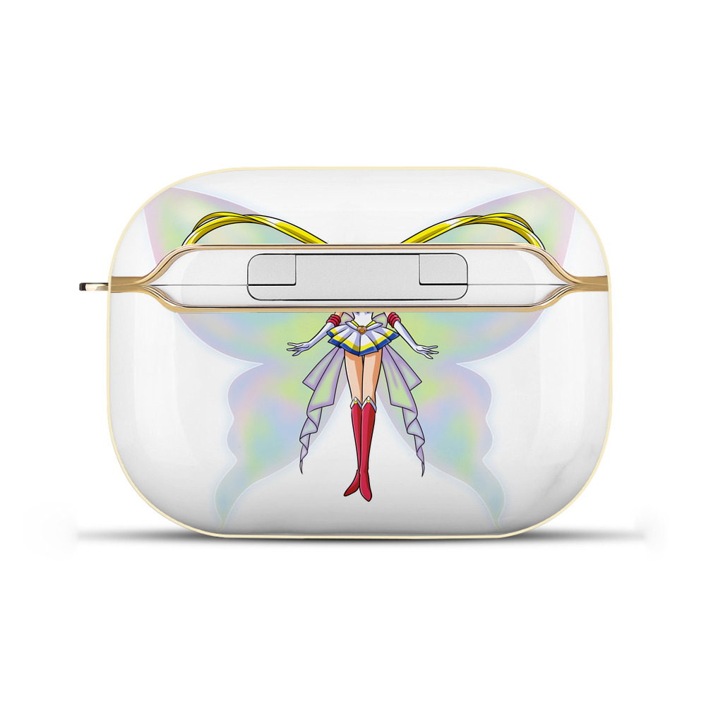（画像用） 美少女戦士セーラームーン 月野 うさぎ つきの うさぎ Sailor Moon Tsukino Usagi 【AirPods Pro用】ハードシェル保護ケース｜耐衝撃・防指紋・カラビナ付き商品仕様