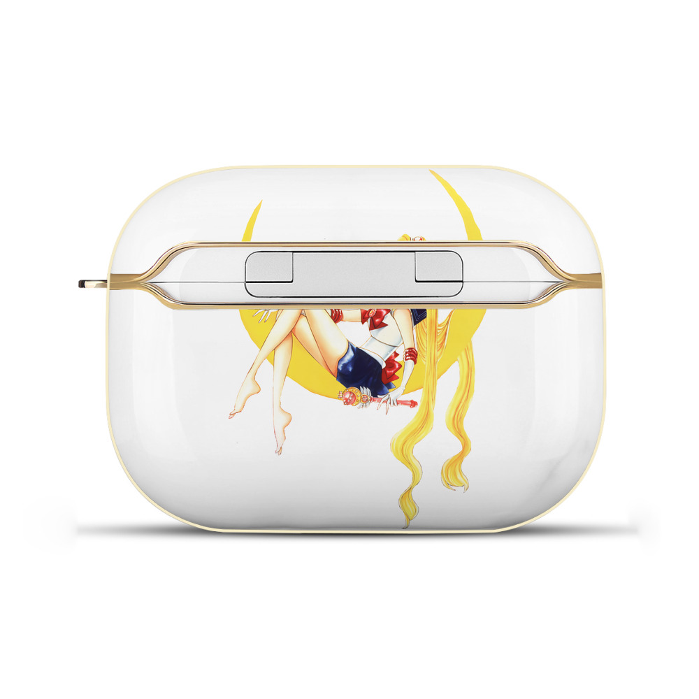 （画像用） 美少女戦士セーラームーン 月野 うさぎ つきの うさぎ Sailor Moon Tsukino Usagi 【AirPods Pro用】ハードシェル保護ケース｜耐衝撃・防指紋・カラビナ付き商品仕様