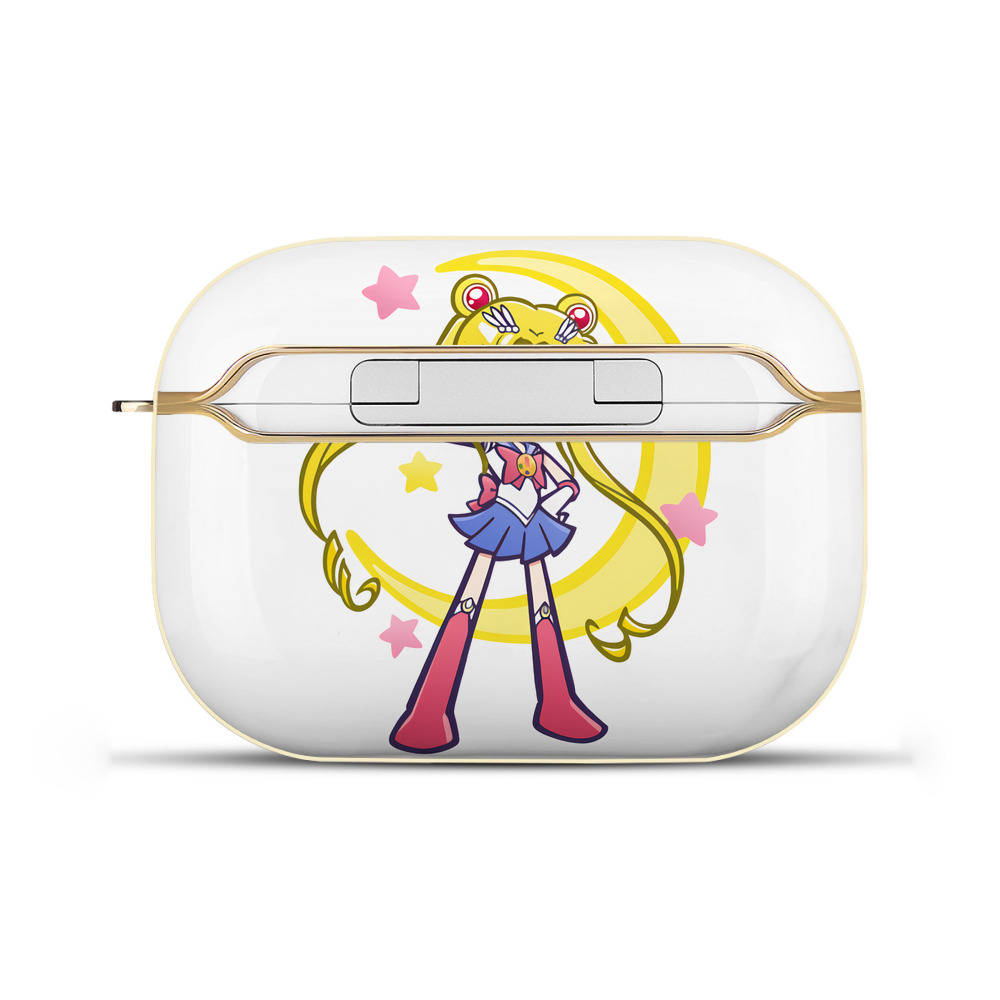 （画像用） 美少女戦士セーラームーン 月野 うさぎ つきの うさぎ Sailor Moon Tsukino Usagi 【AirPods Pro用】ハードシェル保護ケース｜耐衝撃・防指紋・カラビナ付き商品仕様