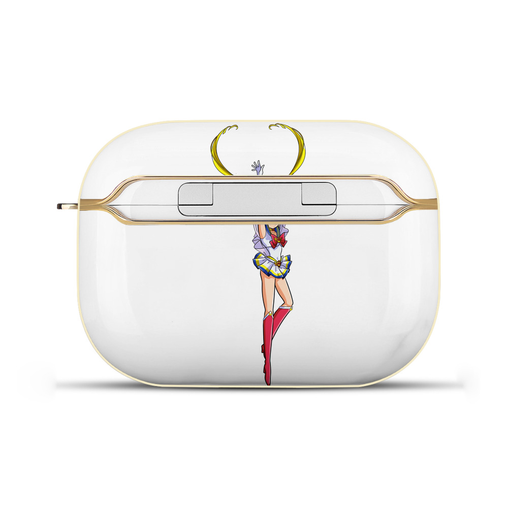 （画像用） 美少女戦士セーラームーン 月野 うさぎ つきの うさぎ Sailor Moon Tsukino Usagi 【AirPods Pro用】ハードシェル保護ケース｜耐衝撃・防指紋・カラビナ付き商品仕様