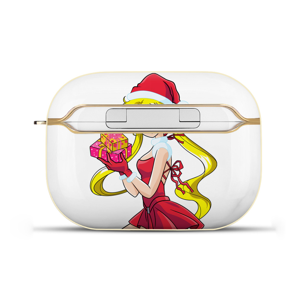 （画像用） 美少女戦士セーラームーン 月野 うさぎ つきの うさぎ Sailor Moon Tsukino Usagi 【AirPods Pro用】ハードシェル保護ケース｜耐衝撃・防指紋・カラビナ付き商品仕様