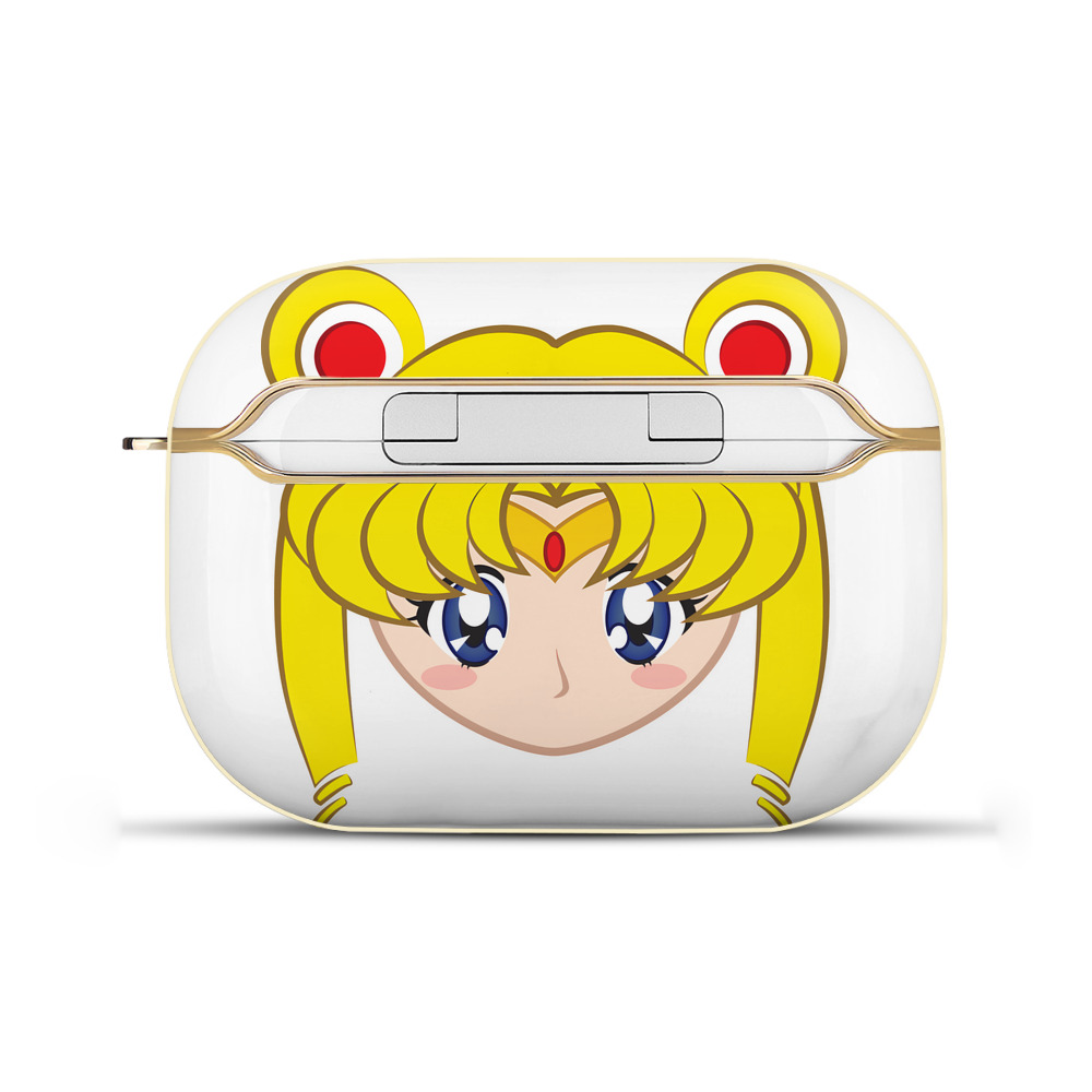 （画像用） 美少女戦士セーラームーン 月野 うさぎ つきの うさぎ Sailor Moon Tsukino Usagi 【AirPods Pro用】ハードシェル保護ケース｜耐衝撃・防指紋・カラビナ付き商品仕様