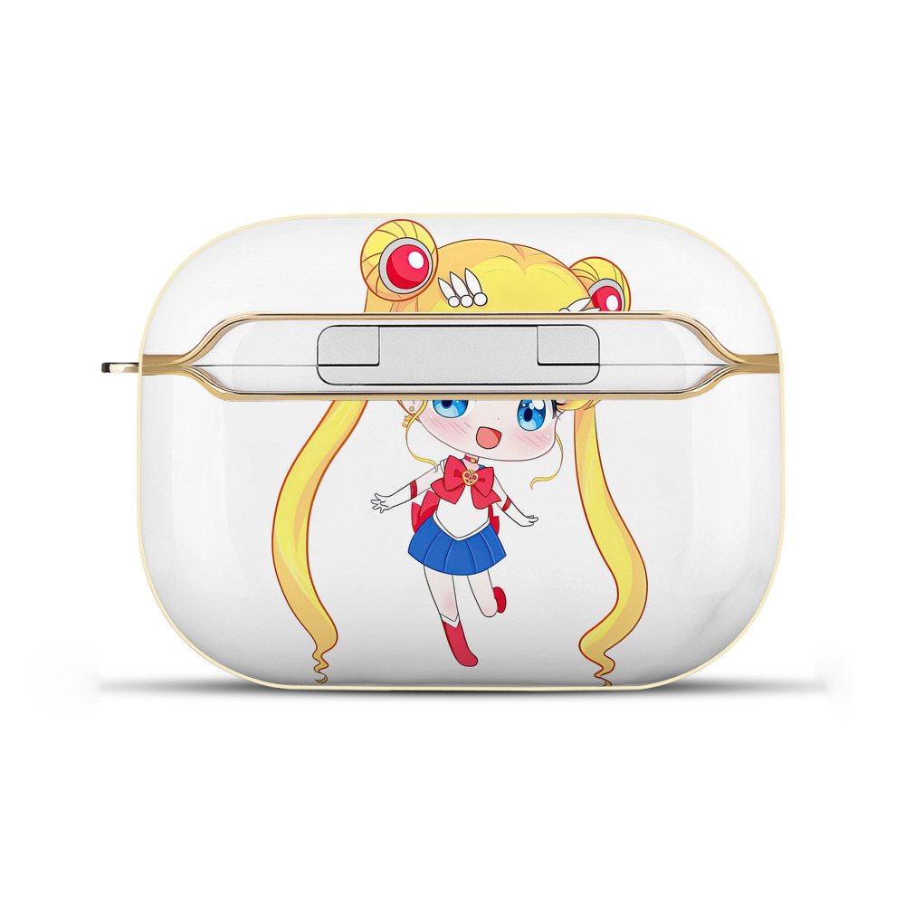 （画像用） 美少女戦士セーラームーン 月野 うさぎ つきの うさぎ Sailor Moon Tsukino Usagi 【AirPods Pro用】ハードシェル保護ケース｜耐衝撃・防指紋・カラビナ付き商品仕様