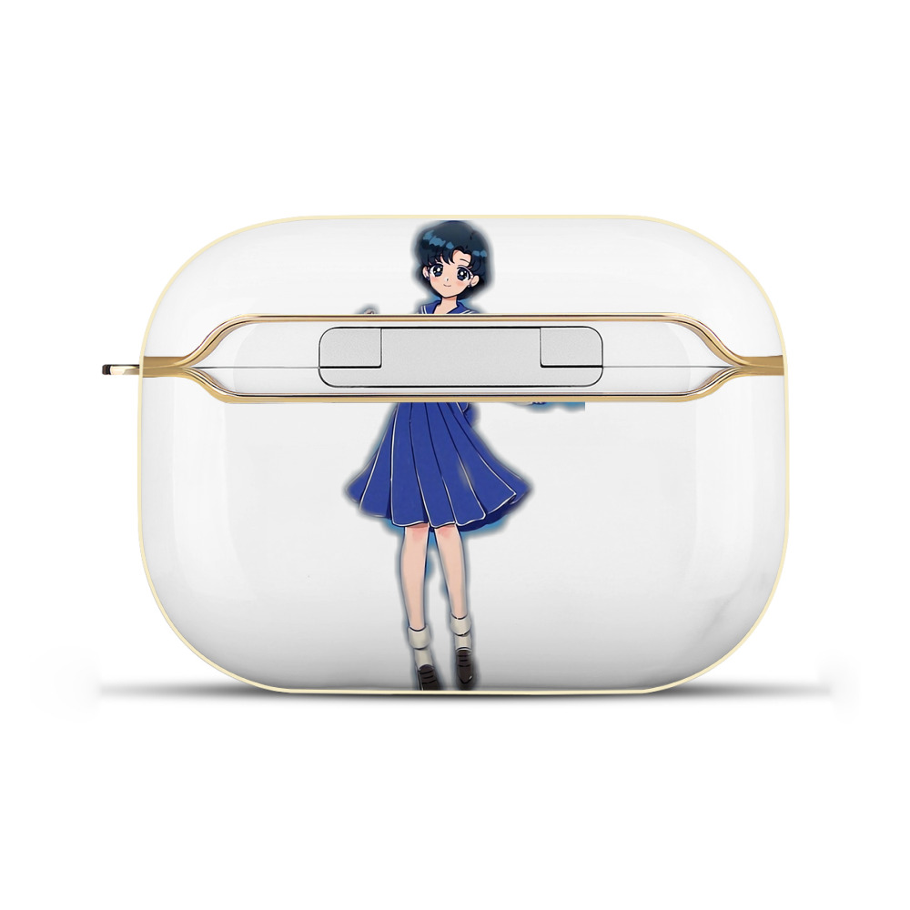 （画像用） 美少女戦士セーラームーン 水野 亜美 みずの あみ Sailor Moon Mizuno Ami 【AirPods Pro用】ハードシェル保護ケース｜耐衝撃・防指紋・カラビナ付き商品仕様