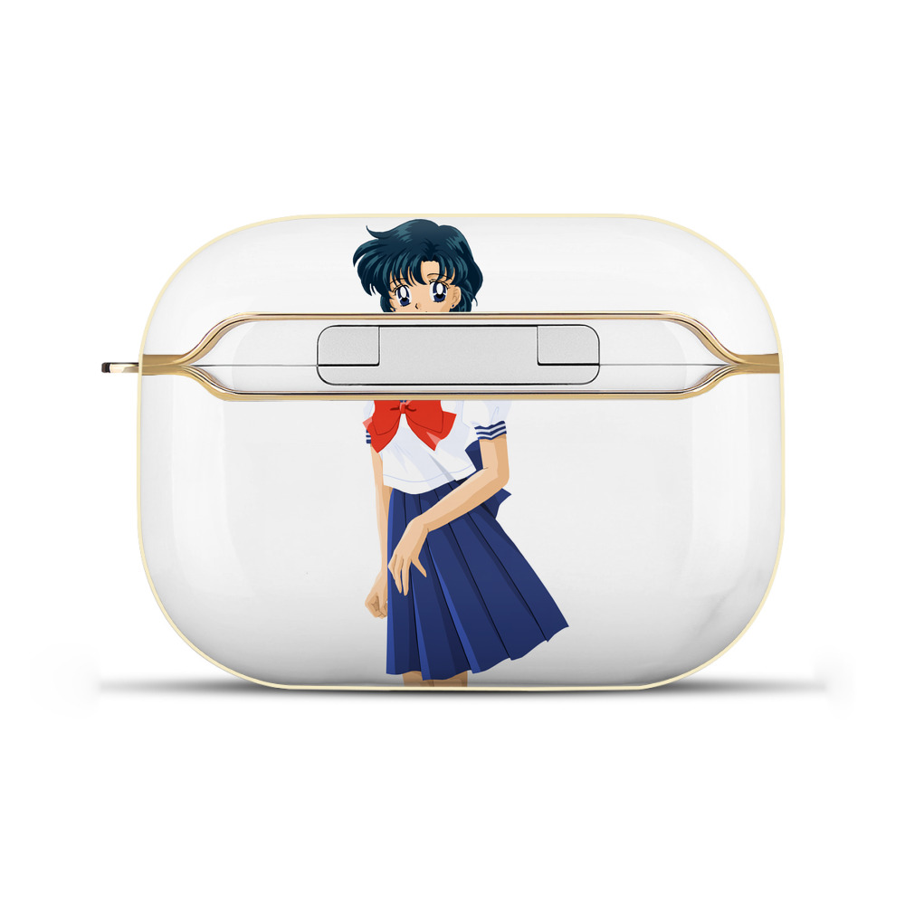 （画像用） 美少女戦士セーラームーン 水野 亜美 みずの あみ Sailor Moon Mizuno Ami 【AirPods Pro用】ハードシェル保護ケース｜耐衝撃・防指紋・カラビナ付き商品仕様