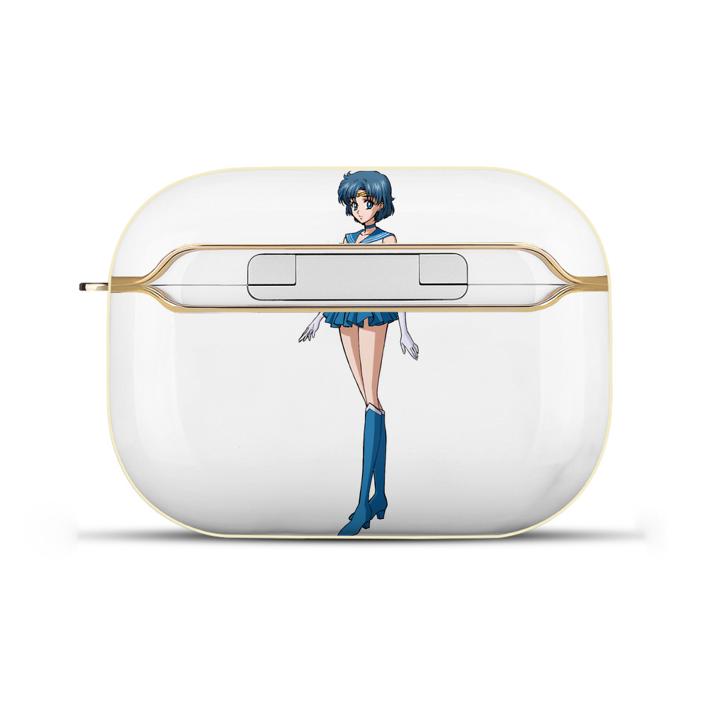 （画像用） 美少女戦士セーラームーン 水野 亜美 みずの あみ Sailor Moon Mizuno Ami 【AirPods Pro用】ハードシェル保護ケース｜耐衝撃・防指紋・カラビナ付き商品仕様