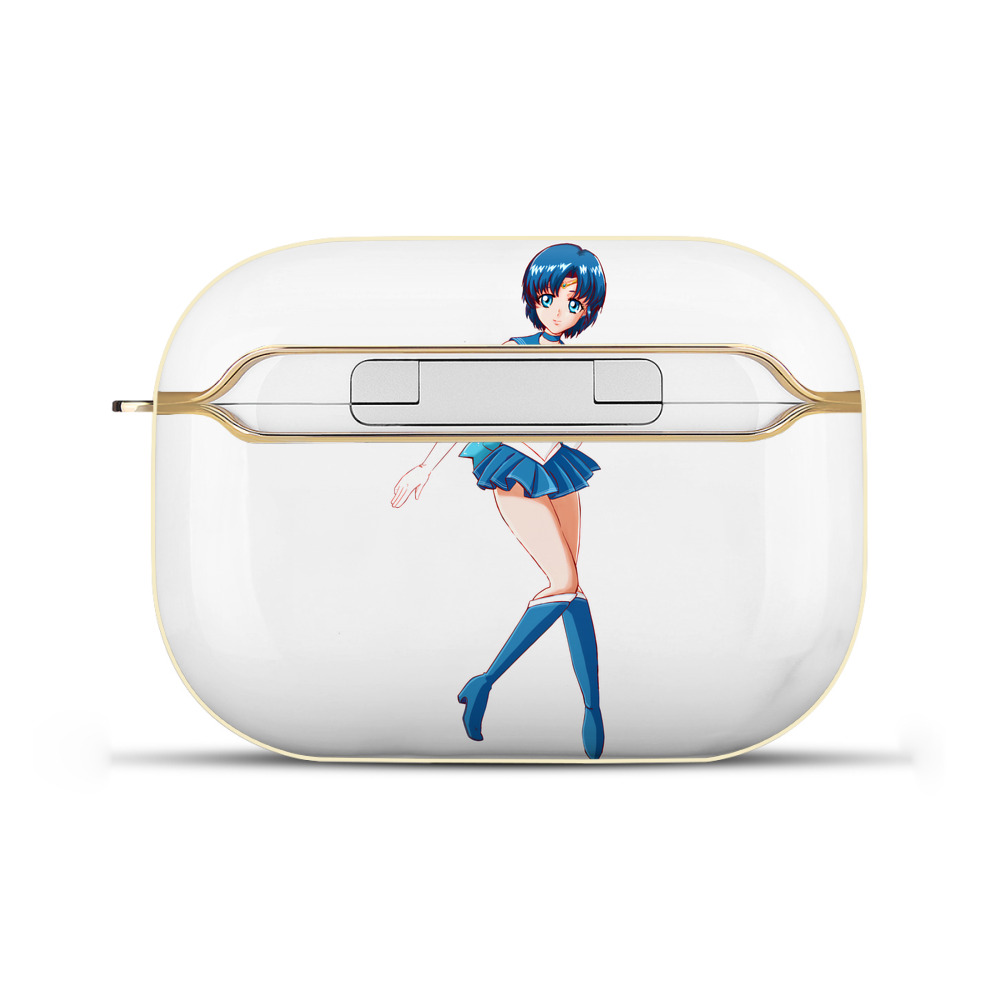 （画像用） 美少女戦士セーラームーン 水野 亜美 みずの あみ Sailor Moon Mizuno Ami 【AirPods Pro用】ハードシェル保護ケース｜耐衝撃・防指紋・カラビナ付き商品仕様