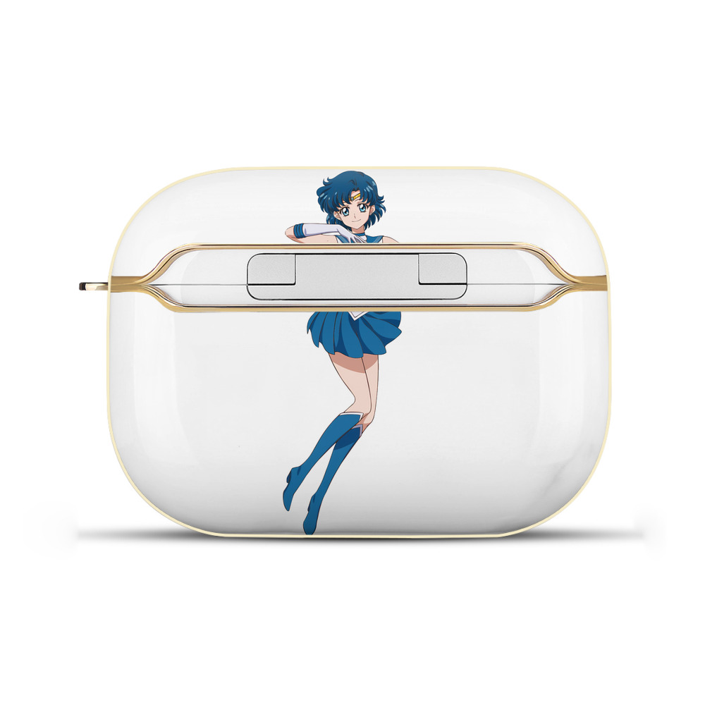 （画像用） 美少女戦士セーラームーン 水野 亜美 みずの あみ Sailor Moon Mizuno Ami 【AirPods Pro用】ハードシェル保護ケース｜耐衝撃・防指紋・カラビナ付き商品仕様