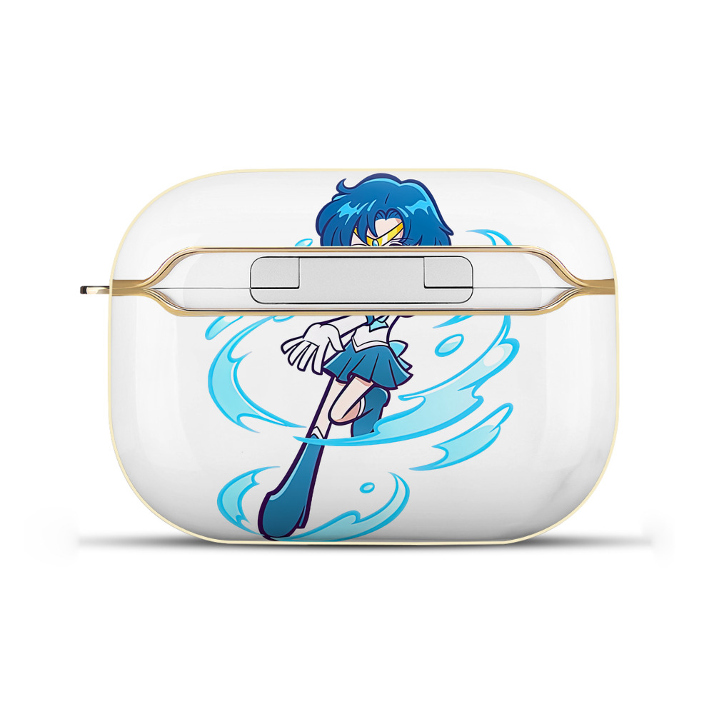 （画像用） 美少女戦士セーラームーン 水野 亜美 みずの あみ Sailor Moon Mizuno Ami 【AirPods Pro用】ハードシェル保護ケース｜耐衝撃・防指紋・カラビナ付き商品仕様