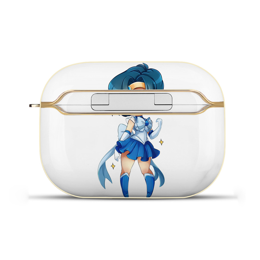 （画像用） 美少女戦士セーラームーン 水野 亜美 みずの あみ Sailor Moon Mizuno Ami 【AirPods Pro用】ハードシェル保護ケース｜耐衝撃・防指紋・カラビナ付き商品仕様