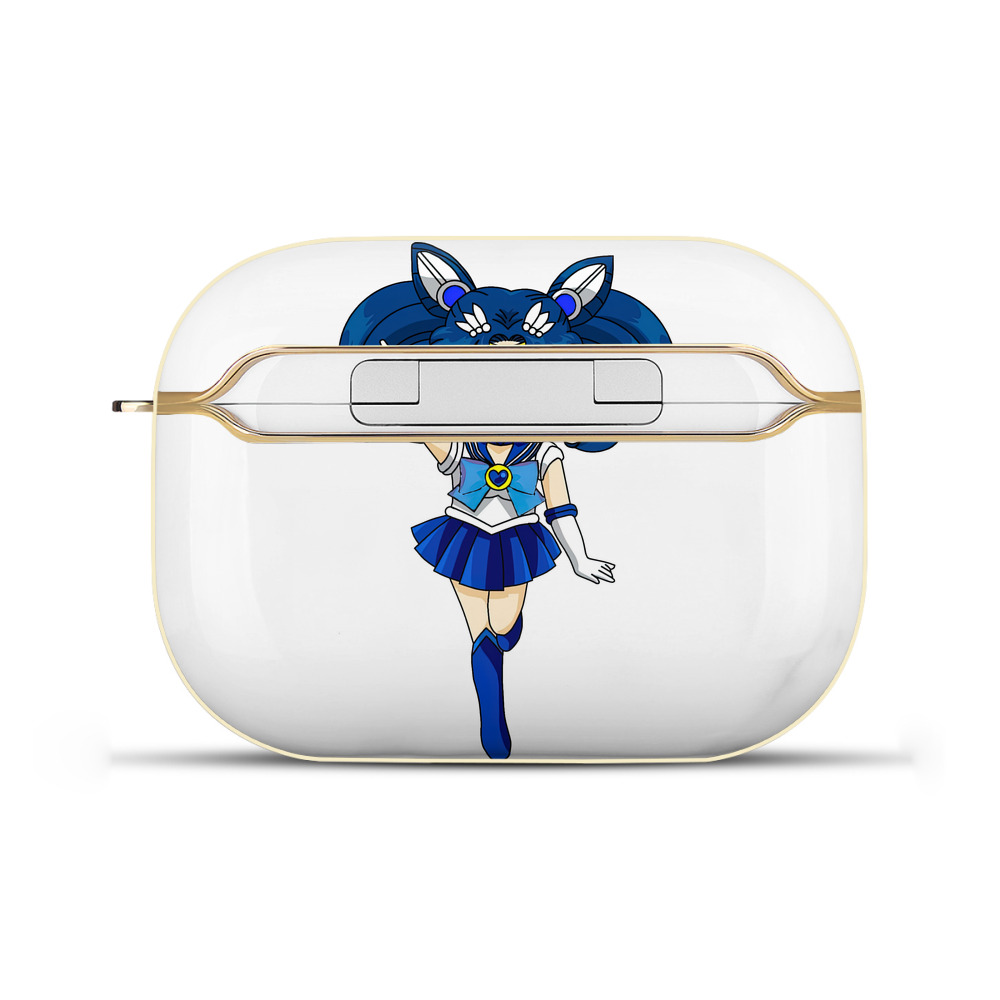 （画像用） 美少女戦士セーラームーン 水野 亜美 みずの あみ Sailor Moon Mizuno Ami 【AirPods Pro用】ハードシェル保護ケース｜耐衝撃・防指紋・カラビナ付き商品仕様