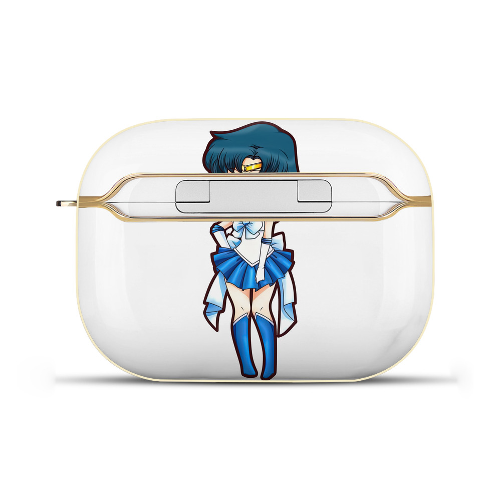 （画像用） 美少女戦士セーラームーン 水野 亜美 みずの あみ Sailor Moon Mizuno Ami 【AirPods Pro用】ハードシェル保護ケース｜耐衝撃・防指紋・カラビナ付き商品仕様