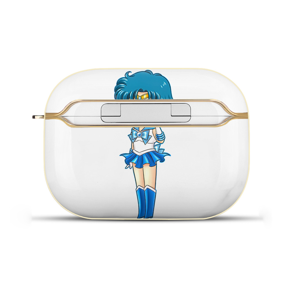 （画像用） 美少女戦士セーラームーン 水野 亜美 みずの あみ Sailor Moon Mizuno Ami 【AirPods Pro用】ハードシェル保護ケース｜耐衝撃・防指紋・カラビナ付き商品仕様