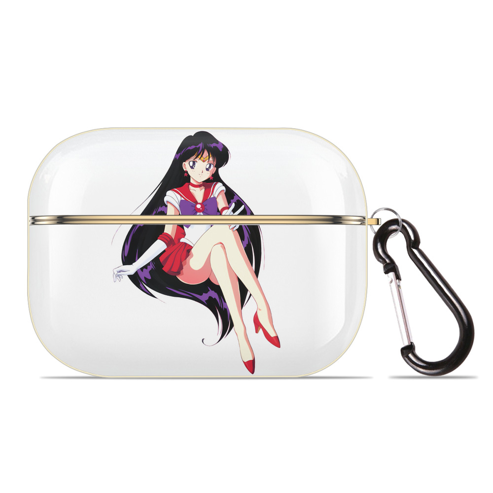 （画像用） 美少女戦士セーラームーン 火野レイ ひの レイ Sailor Moon Hino Rei （セーラーマーズ,Sailor Mars） 【AirPods Pro用】ハードシェル保護ケース｜耐衝撃・防指紋・カラビナ付き商品仕様