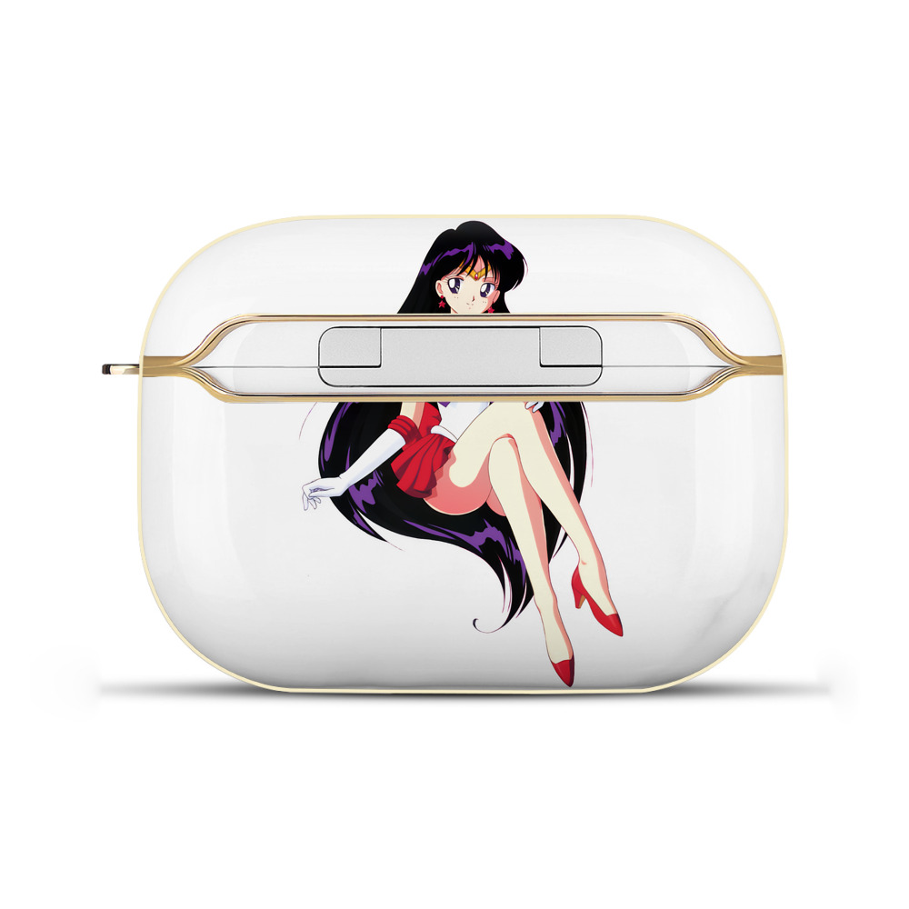 （画像用） 美少女戦士セーラームーン 火野レイ ひの レイ Sailor Moon Hino Rei （セーラーマーズ,Sailor Mars） 【AirPods Pro用】ハードシェル保護ケース｜耐衝撃・防指紋・カラビナ付き商品仕様