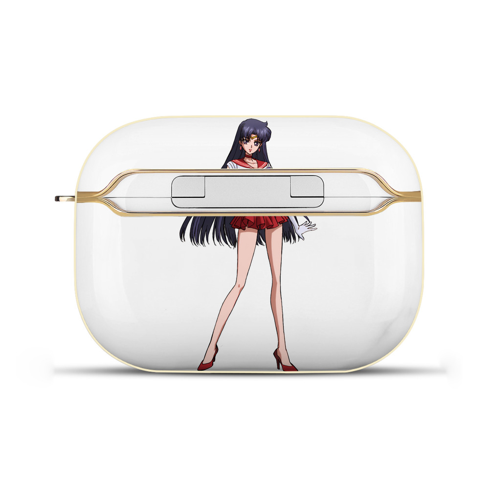 （画像用） 美少女戦士セーラームーン 火野レイ ひの レイ Sailor Moon Hino Rei （セーラーマーズ,Sailor Mars） 【AirPods Pro用】ハードシェル保護ケース｜耐衝撃・防指紋・カラビナ付き商品仕様