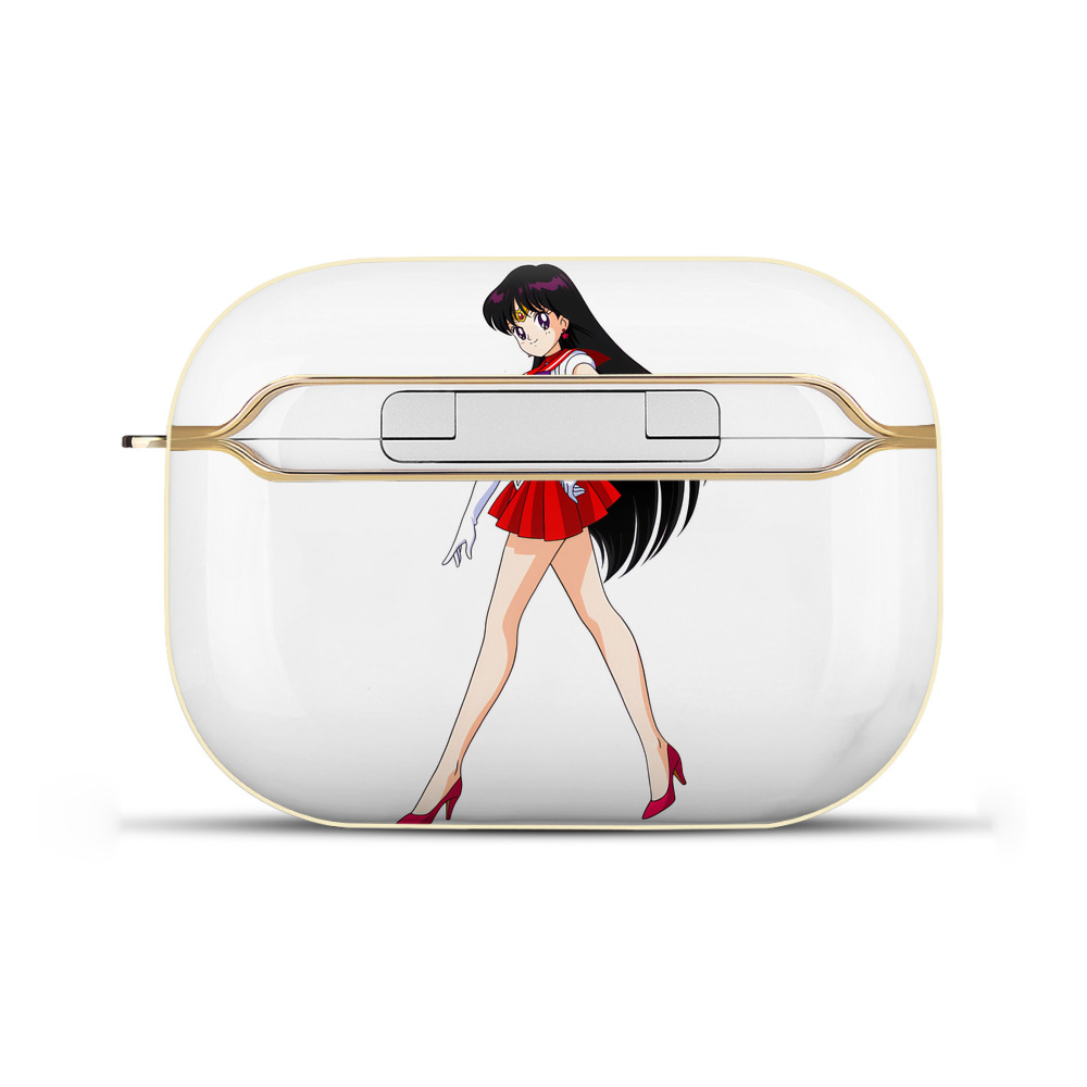 （画像用） 美少女戦士セーラームーン 火野レイ ひの レイ Sailor Moon Hino Rei （セーラーマーズ,Sailor Mars） 【AirPods Pro用】ハードシェル保護ケース｜耐衝撃・防指紋・カラビナ付き商品仕様