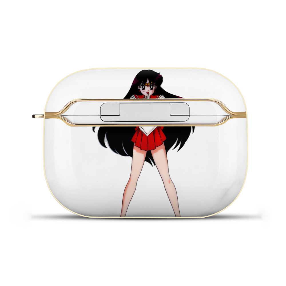 （画像用） 美少女戦士セーラームーン 火野レイ ひの レイ Sailor Moon Hino Rei （セーラーマーズ,Sailor Mars） 【AirPods Pro用】ハードシェル保護ケース｜耐衝撃・防指紋・カラビナ付き商品仕様
