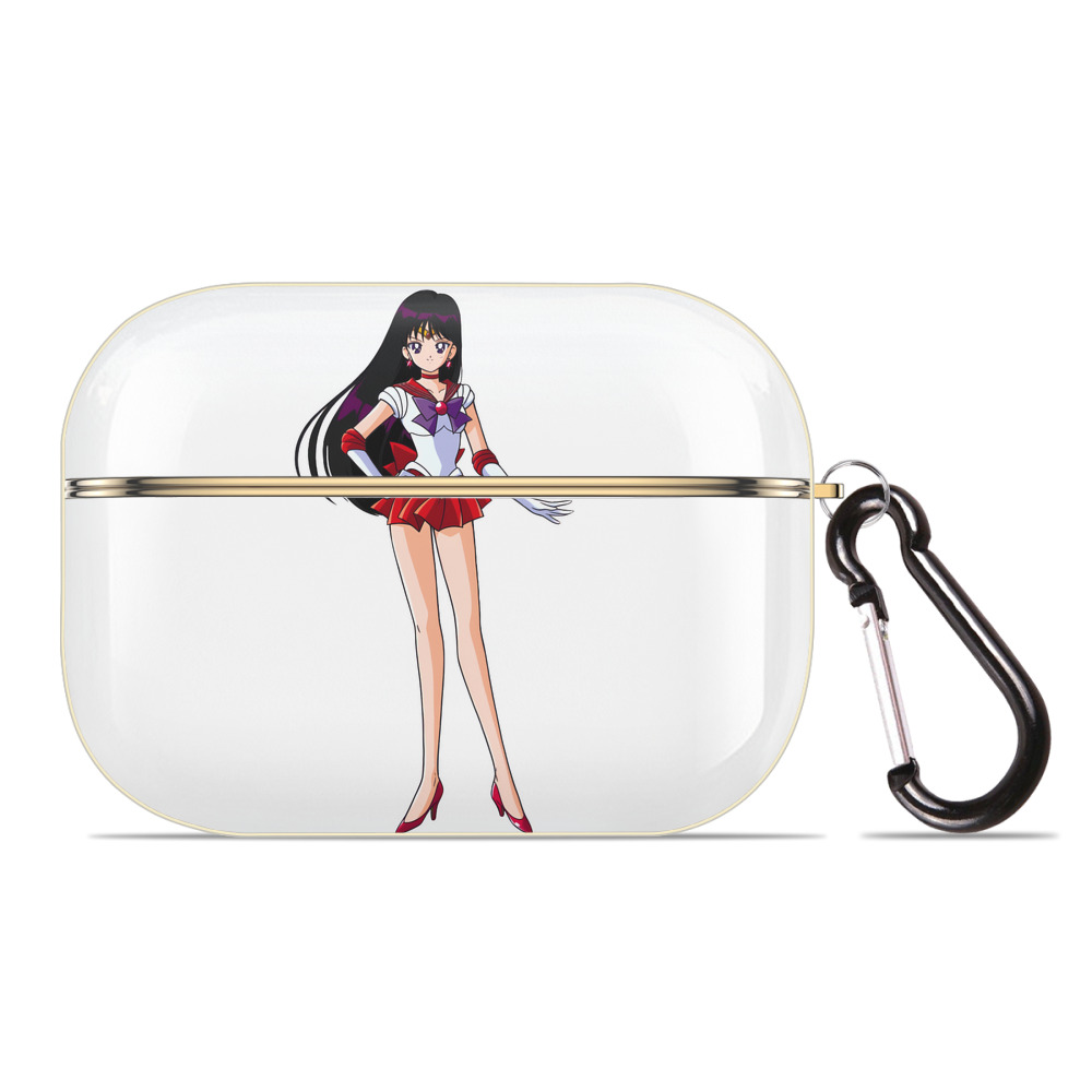 （画像用） 美少女戦士セーラームーン 火野レイ ひの レイ Sailor Moon Hino Rei （セーラーマーズ,Sailor Mars） 【AirPods Pro用】ハードシェル保護ケース｜耐衝撃・防指紋・カラビナ付き商品仕様